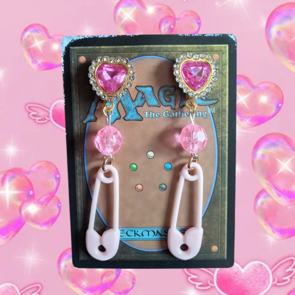 Pink Heart Kawaii Jewelry Accessories